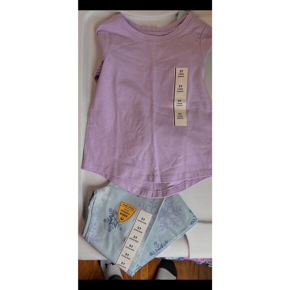 Cat & Jack Toddler Girls Size 2T Long Sleeve Top and pants set outfit NWT! - Picture 7 of 7